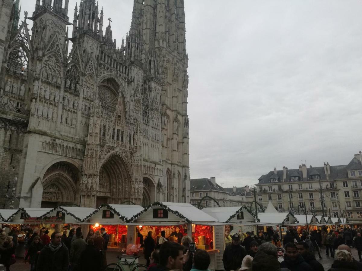 Grand Appartement Proche Chu Rouen Esterno foto
